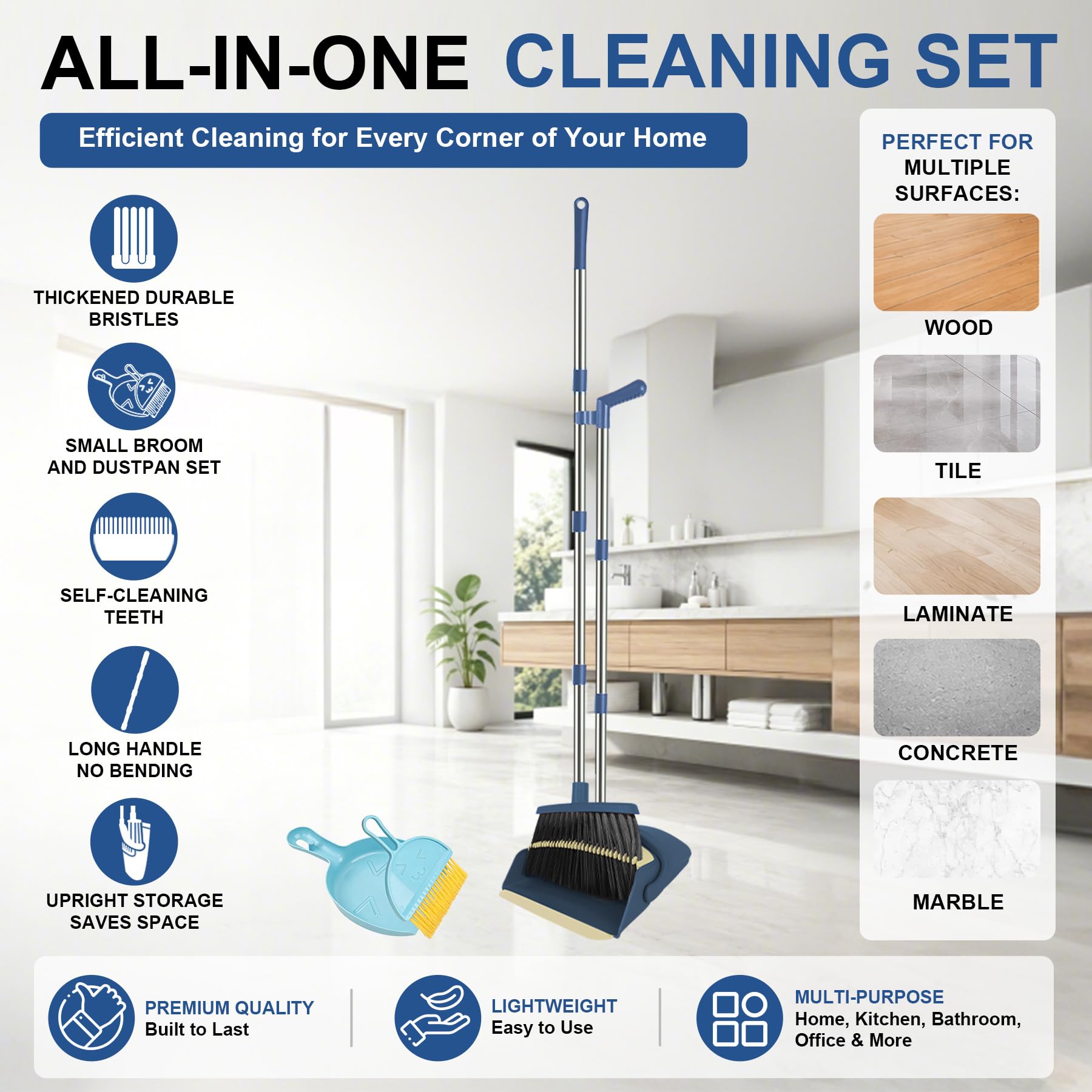 Broom and Dustpan Set