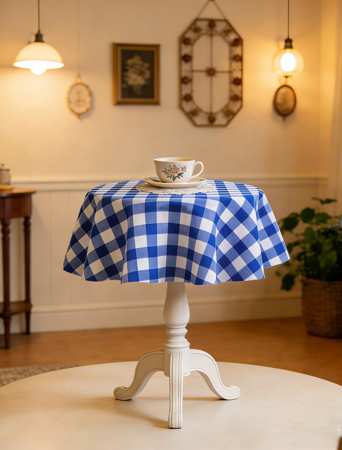 Waterproof Plaid Tablecloth Fabric