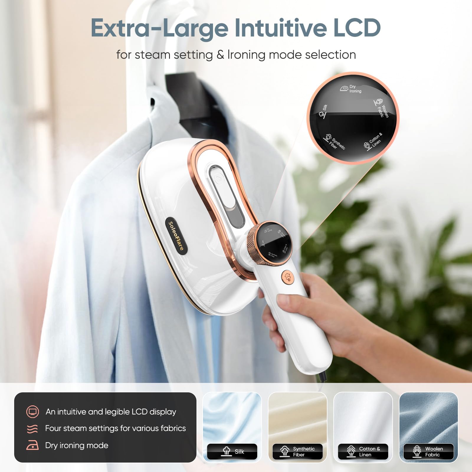 2-in-1 Steamer for Clothes & Iron, Portable for Travel