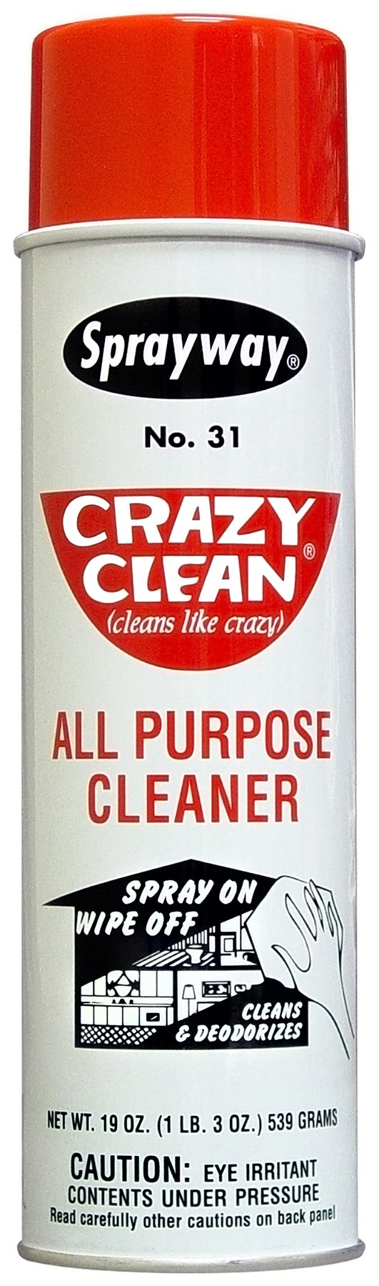 PLZ AEROSCIENCE Sprayway SW031 Crazy Clean Cleaner (19 Ounce)