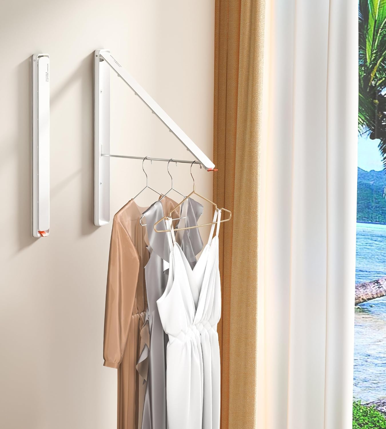 Clothes Drying Rack Wall Mounted (2 Count)