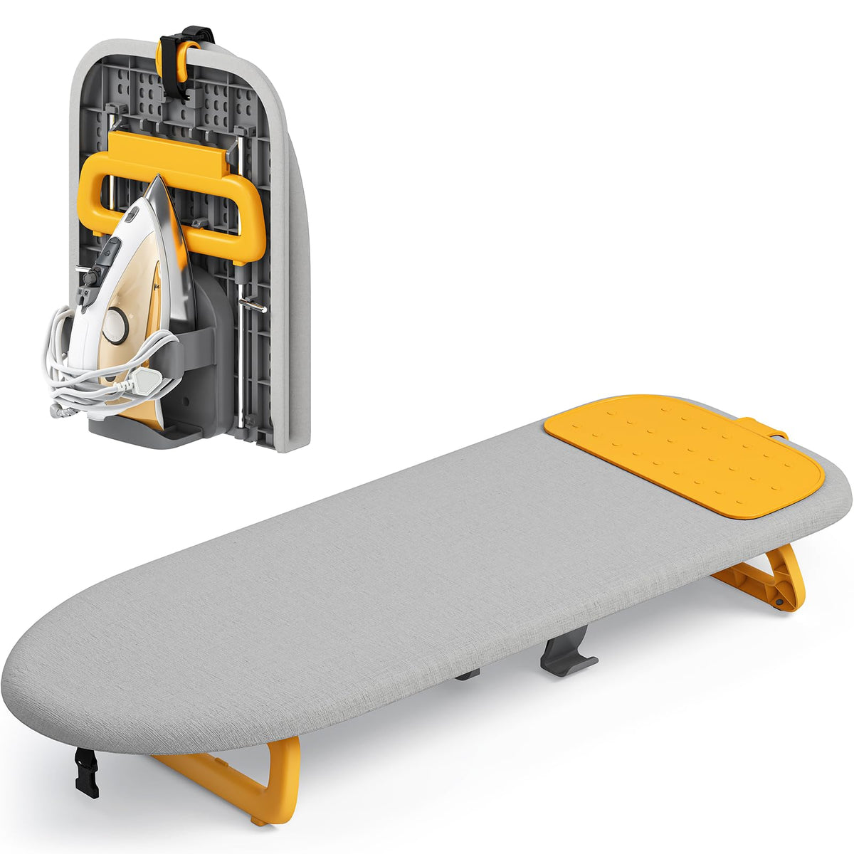 Small Ironing Board with Iron Holder