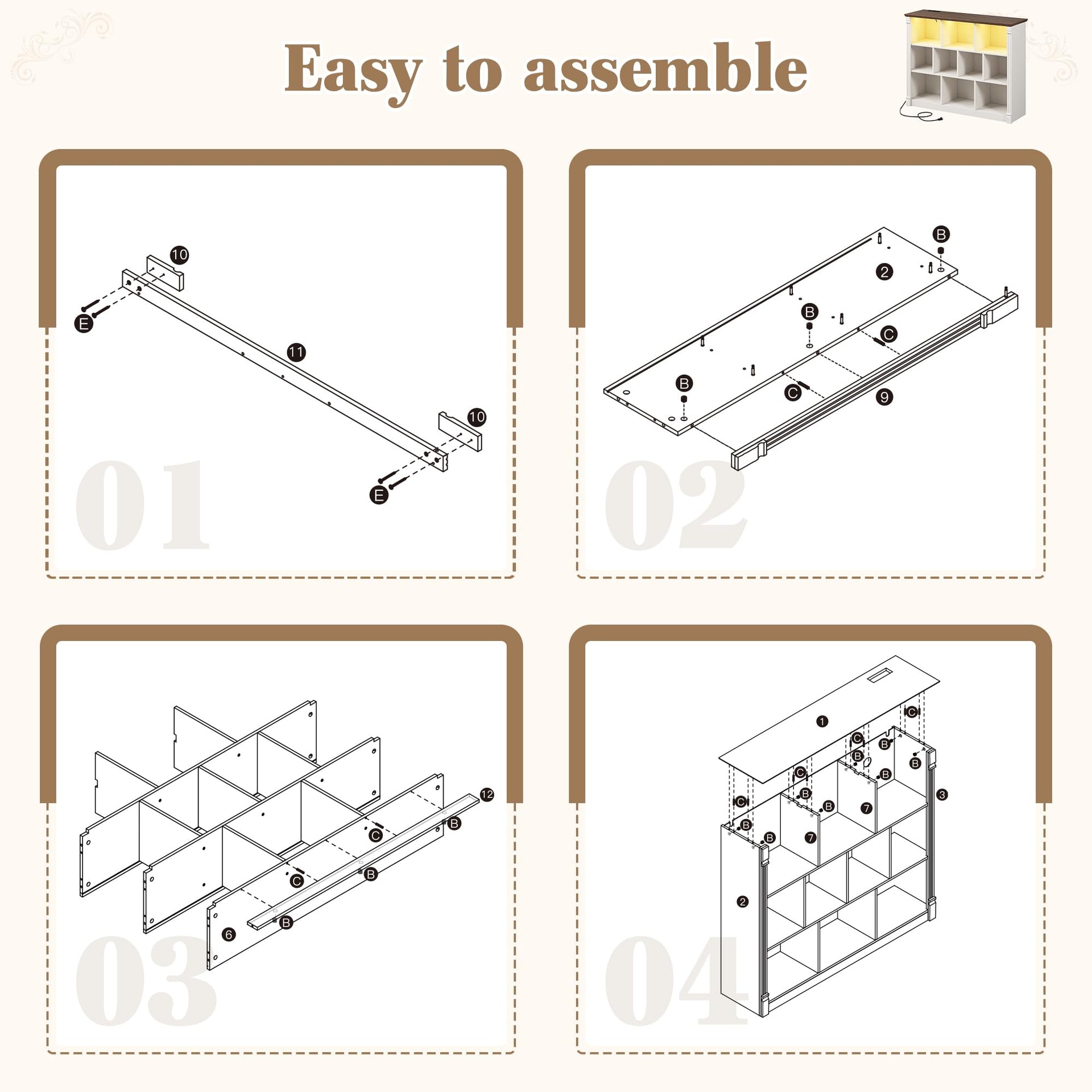 10 Cube Storage Organizer (10 Count)