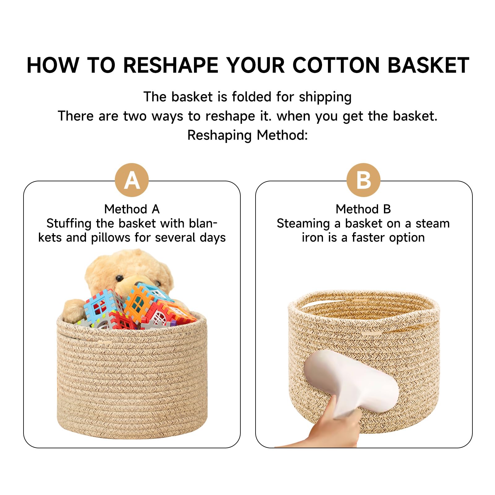 Small Basket for Organizing (3 Count)