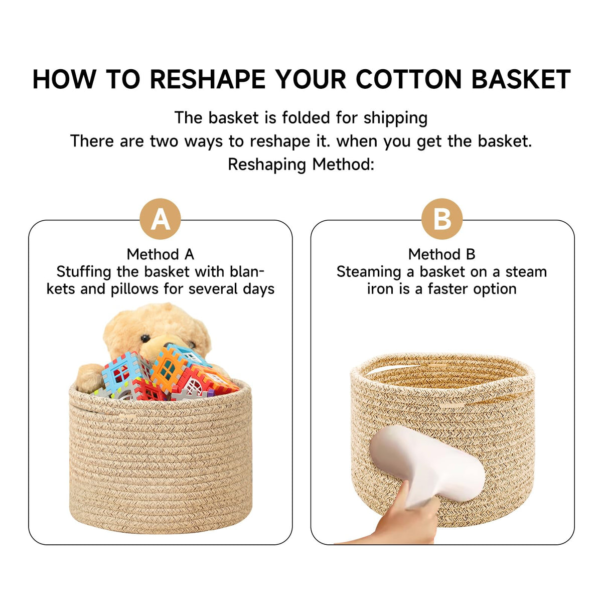 Small Basket for Organizing (3 Count)