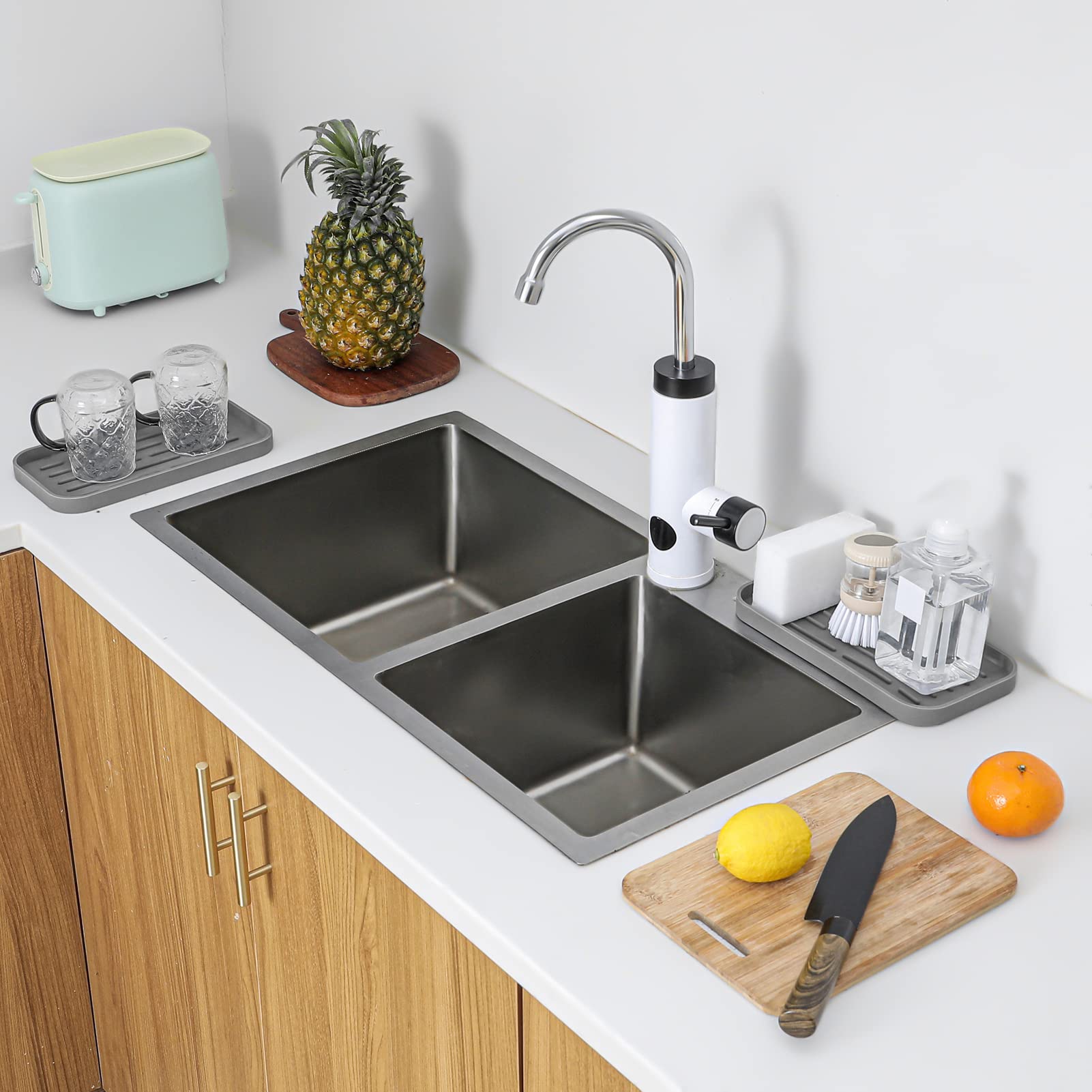Silicone Kitchen Sink Organizer Tray for Multiple Usage