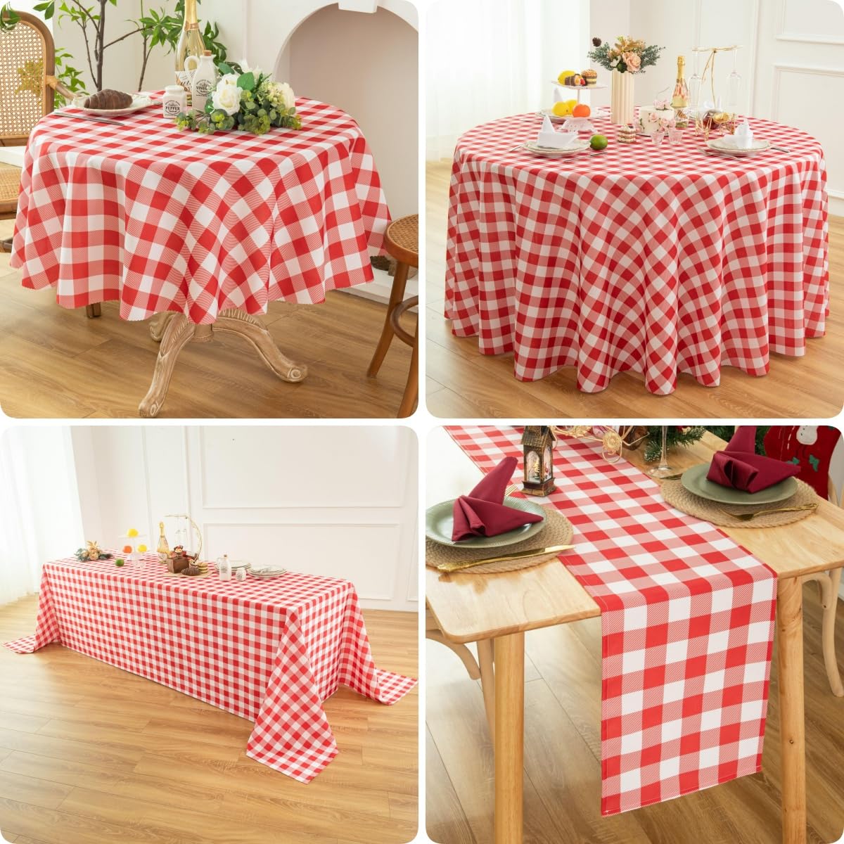 Waterproof Plaid Tablecloth Fabric