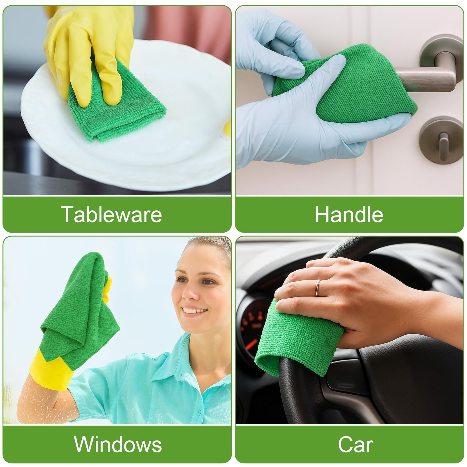 140 Pcs Microfiber Cleaning Cloths for Cars Ultra Absorbent Car Towels Drying Reusable Cleaning Supplies House Kitchen Window Microfiber Towel (140 Count)