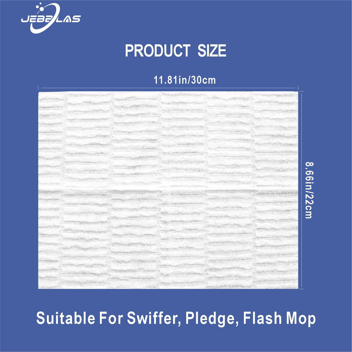 Disposable Mop Cloth Dry Sweeping Pad for Flat Mop Sweeping Cloths Multi Surface Refills (60 Count)