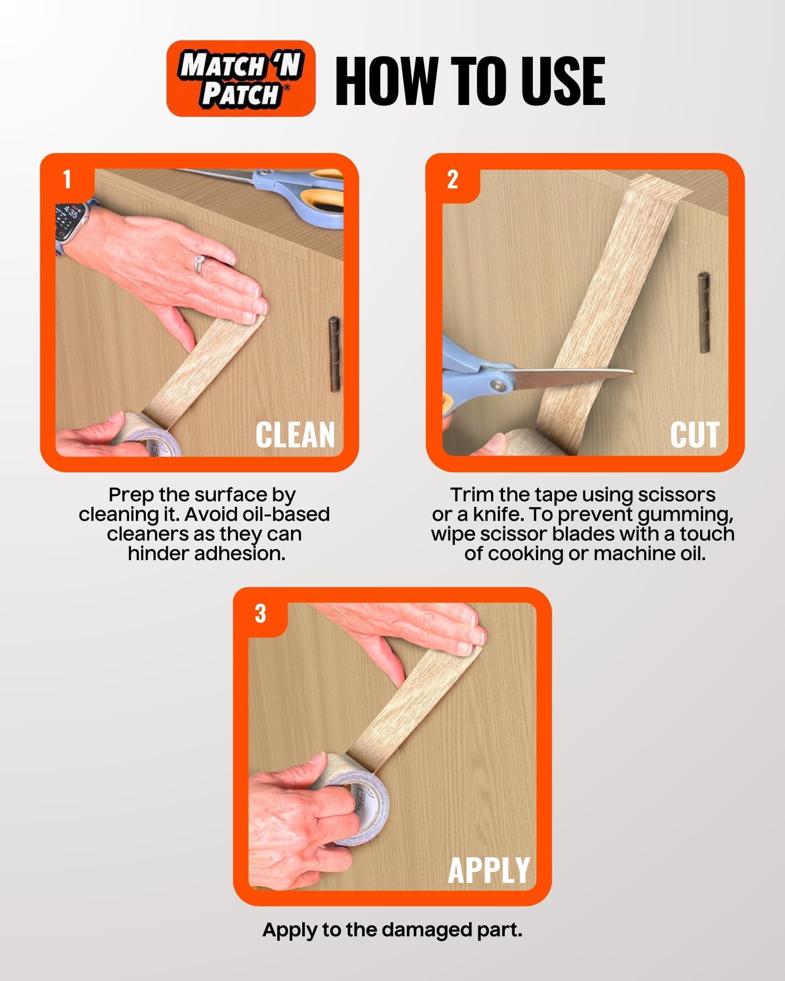 Wood Grain Repair Tape (15 Foot)
