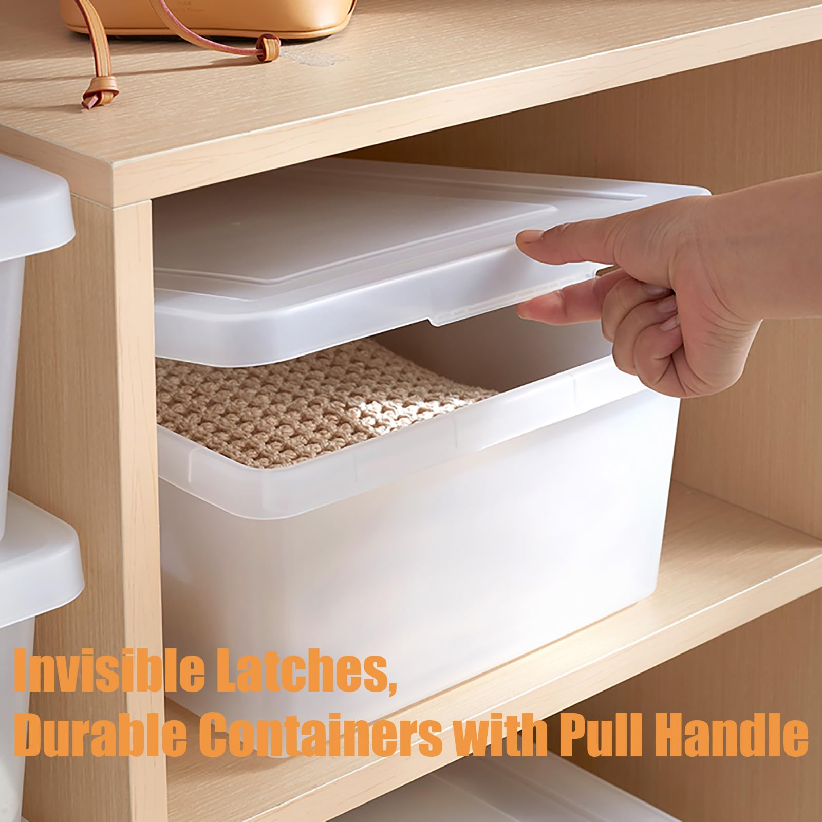 15 Quart Stackable Plastic Storage Bins with Lids