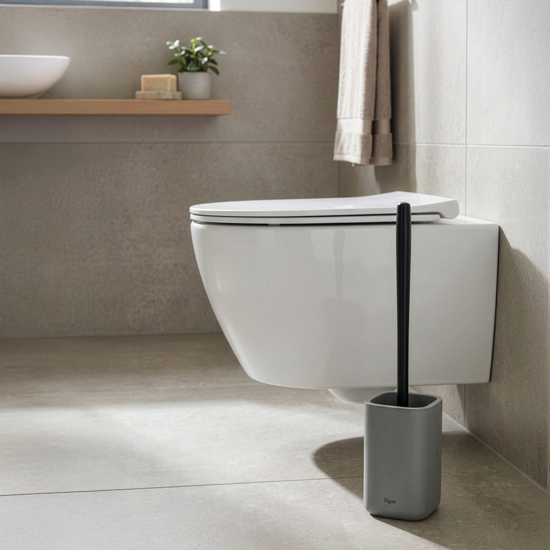 Zense Toilet Brush and Holder Set