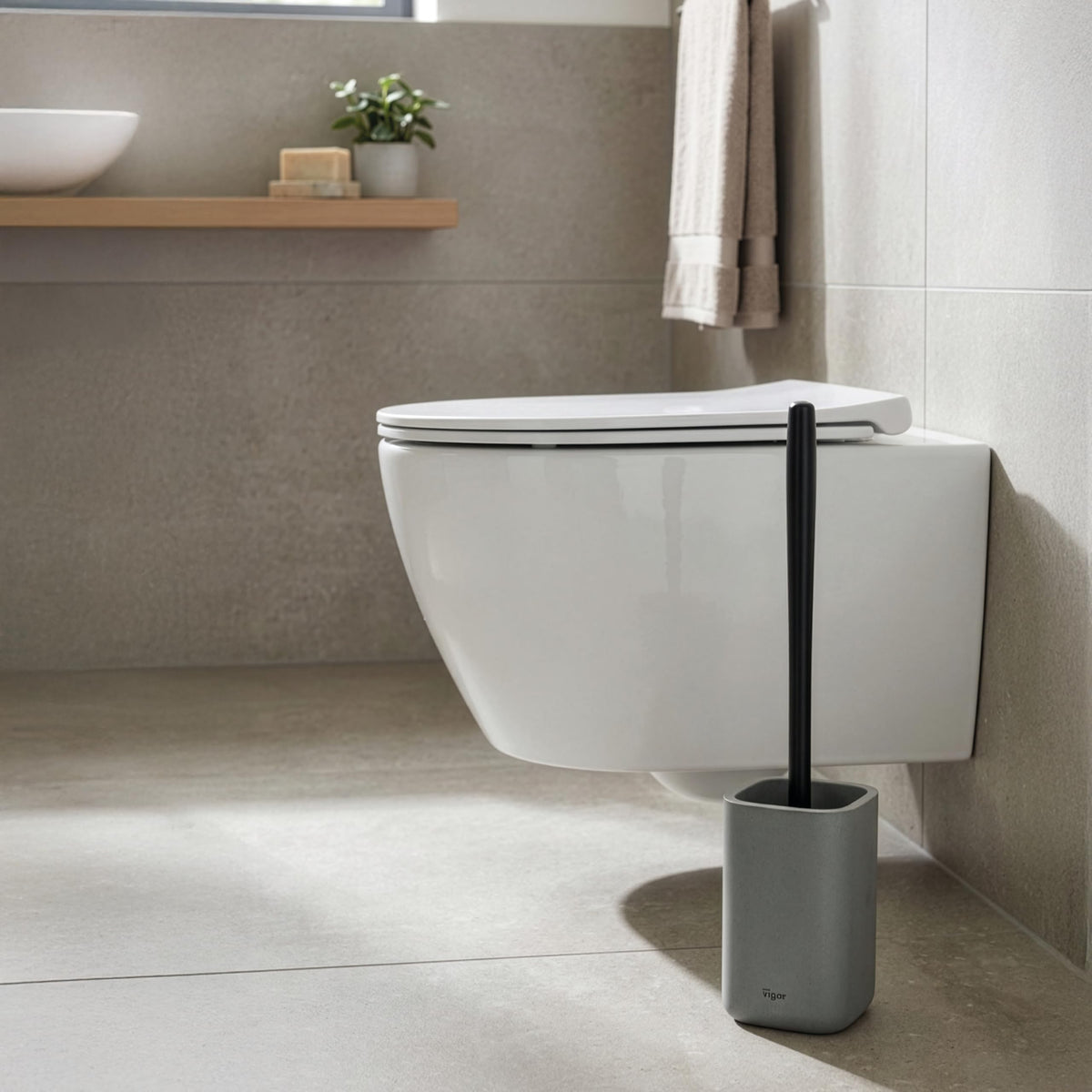 Zense Toilet Brush and Holder Set