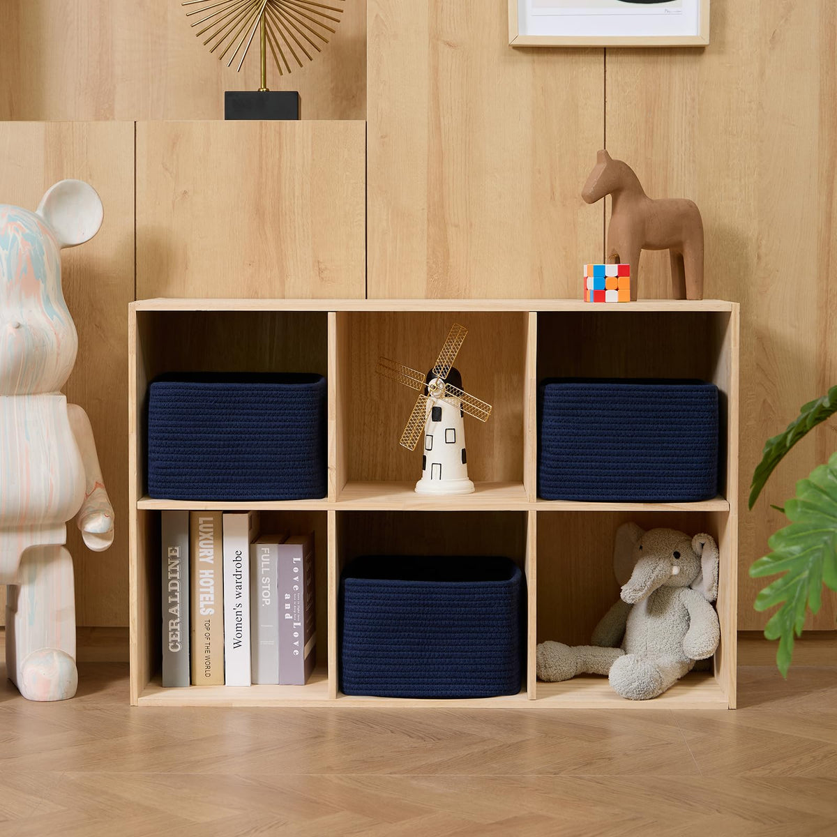 Small Organizing Baskets for Cubes Shelf (3 Count)