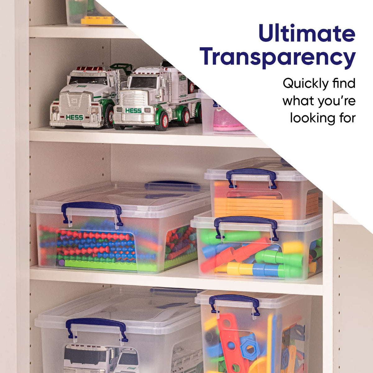 Storage Bins with Lids (2 Count)