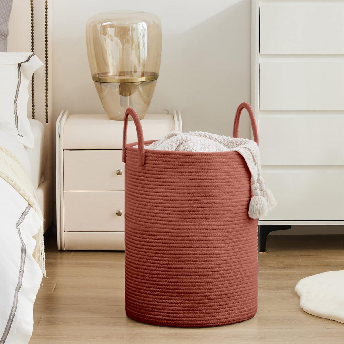Cotton Rope Laundry Hamper Basket (1961.2133 Fl Oz) - ModHome Supplies