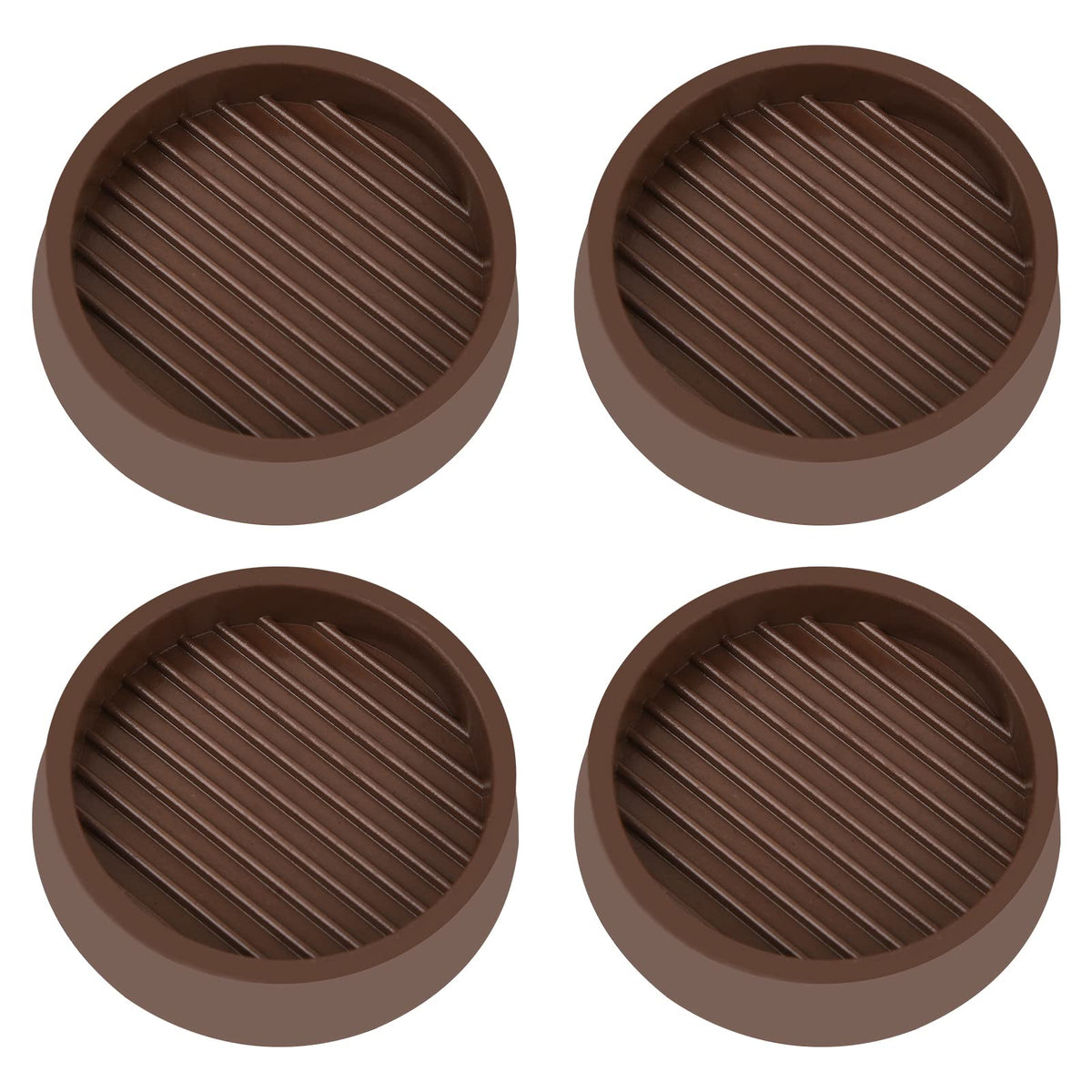 2X2 Round Rubber Caster Cups (4 Count)