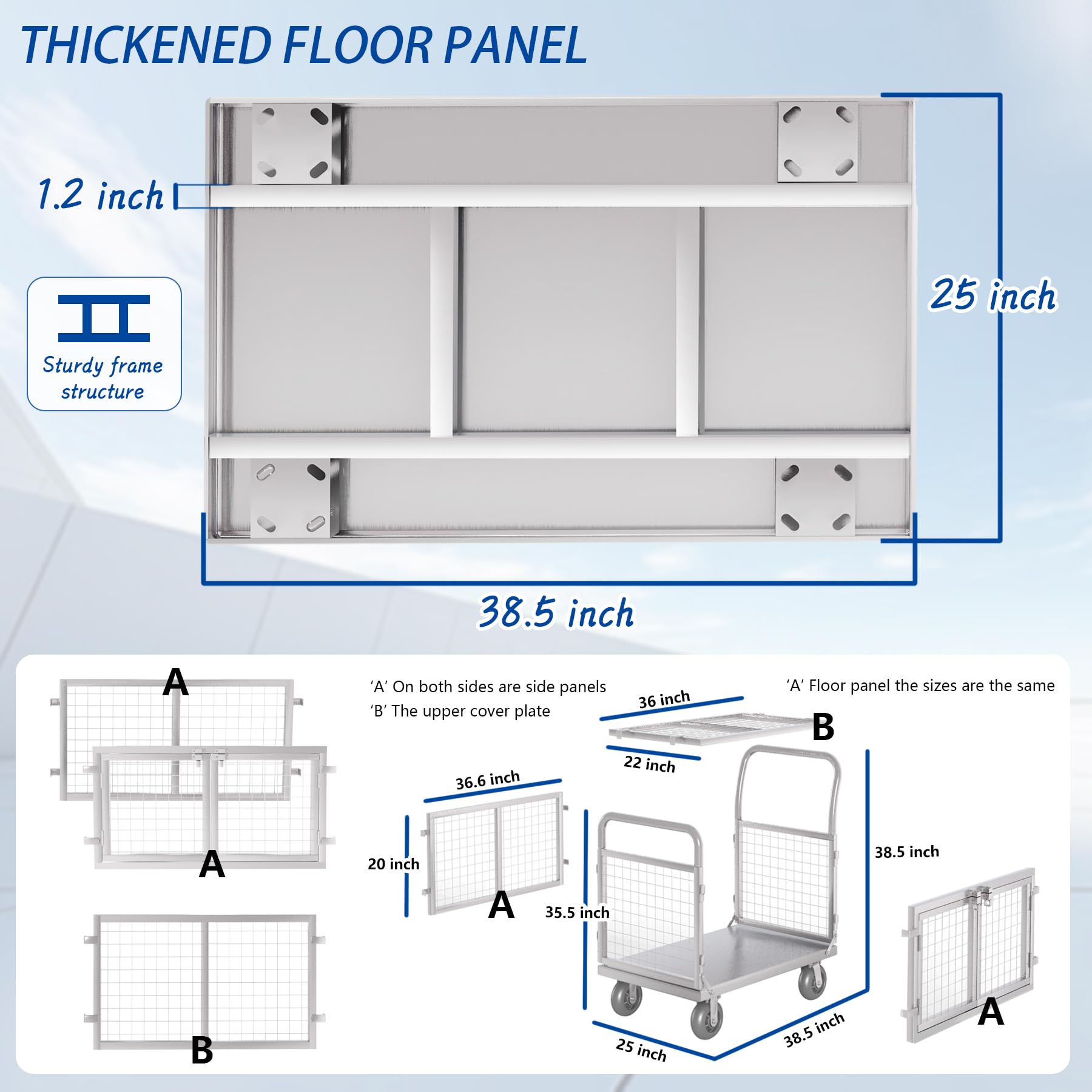 Upgrade Platform Truck with Cage