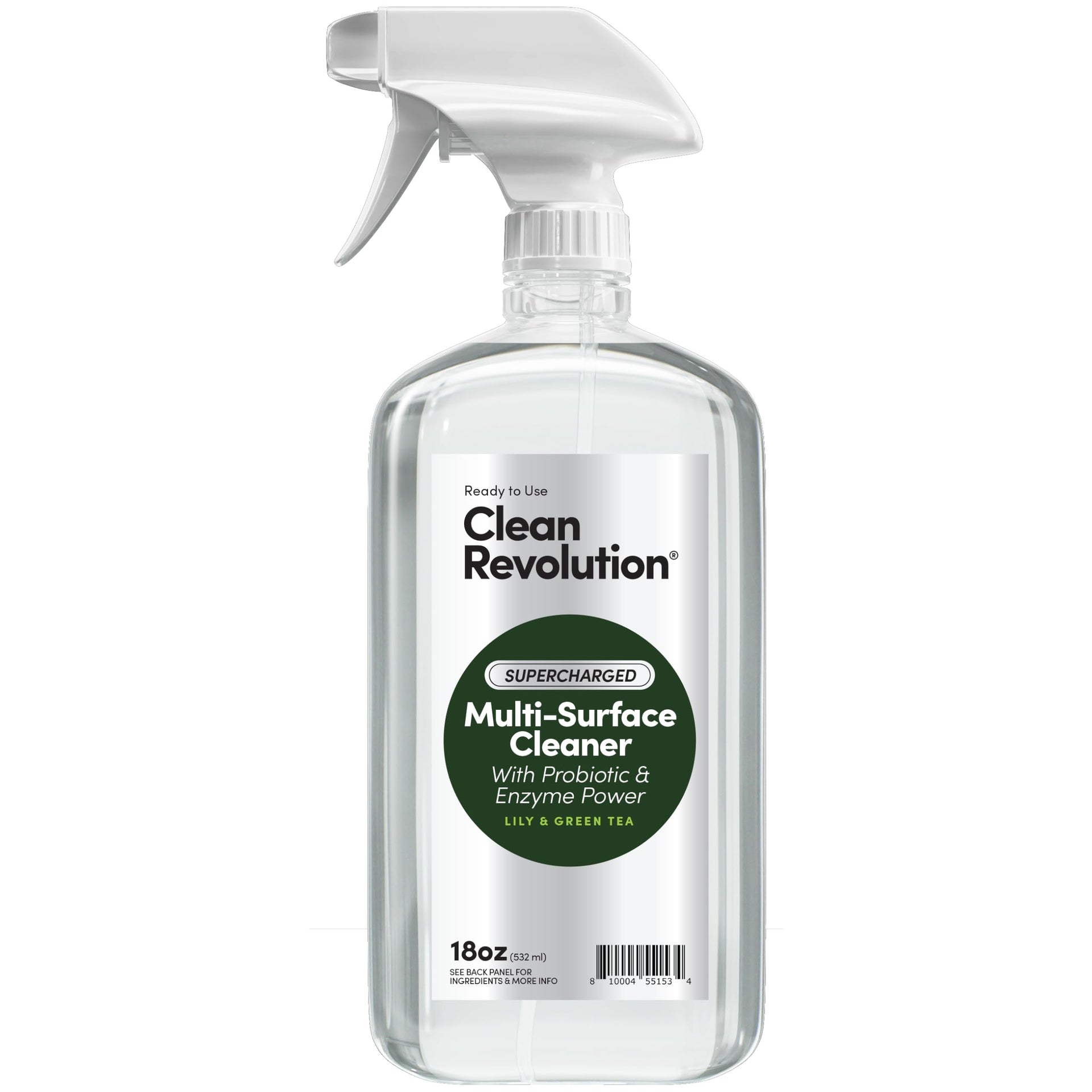 SuperCharged All Purpose Cleaner Refill with Smart Probiotic + Enzyme Complex (18 Fl Oz)