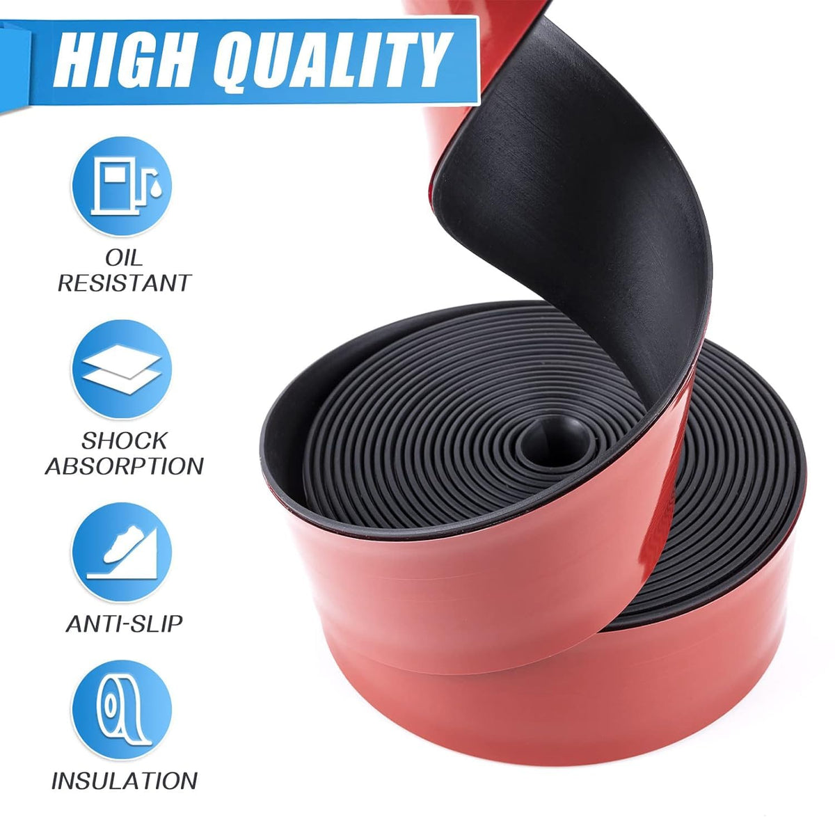 Adhesive Rubber Strips Neoprene Rubber Sheets (20 Foot)