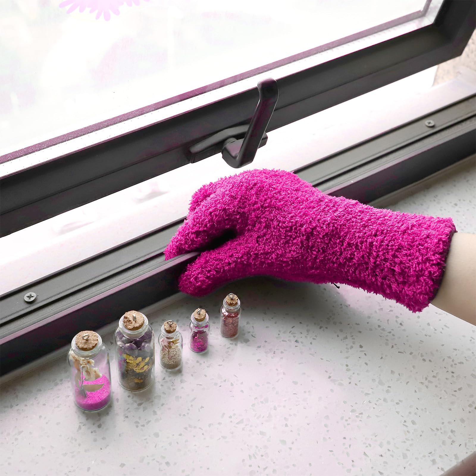 2 Pairs Microfiber Gloves for Plants
