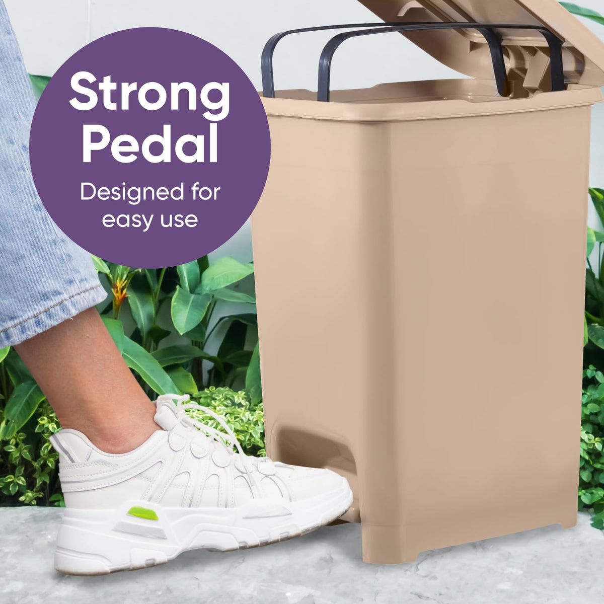 Slim Step On Trash Can (2 Count)