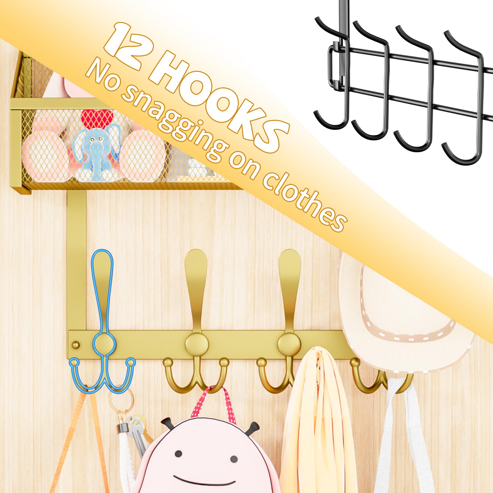 Over The Door Hooks Organizer