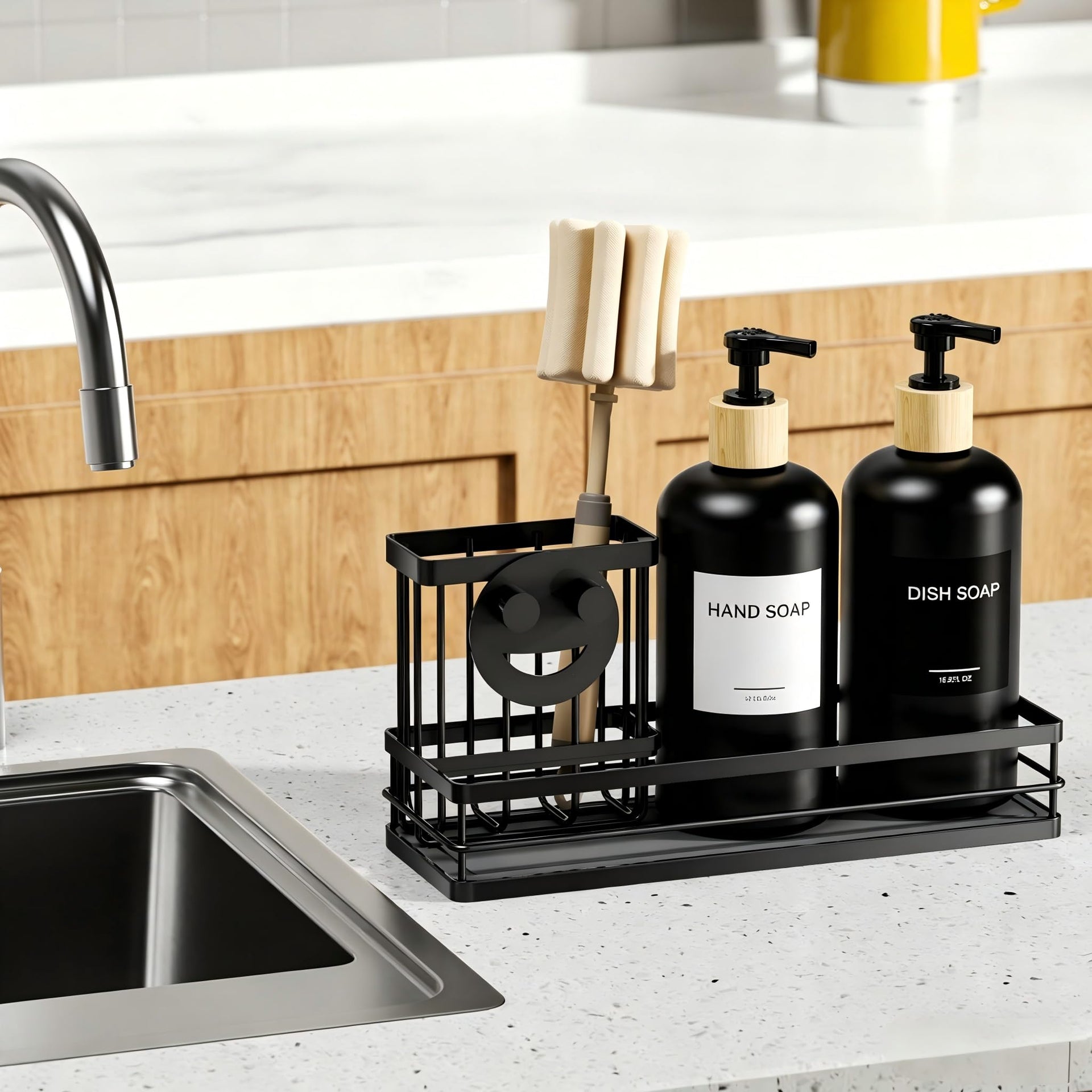 Kitchen Dish Soap Dispenser Set