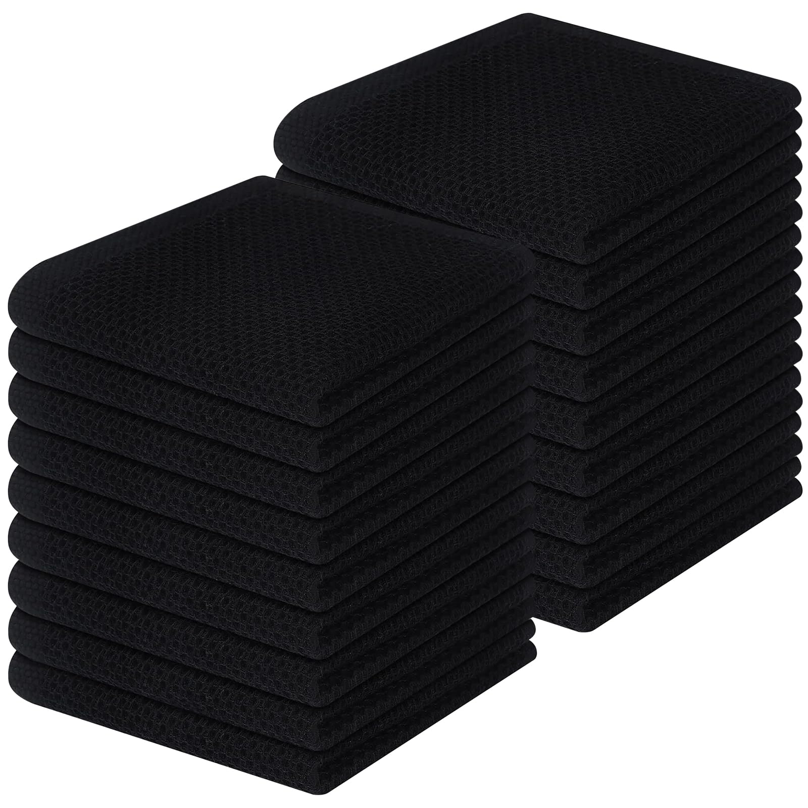 100% Cotton Waffle Weave Kitchen Dish Cloths 18 (8 Count)