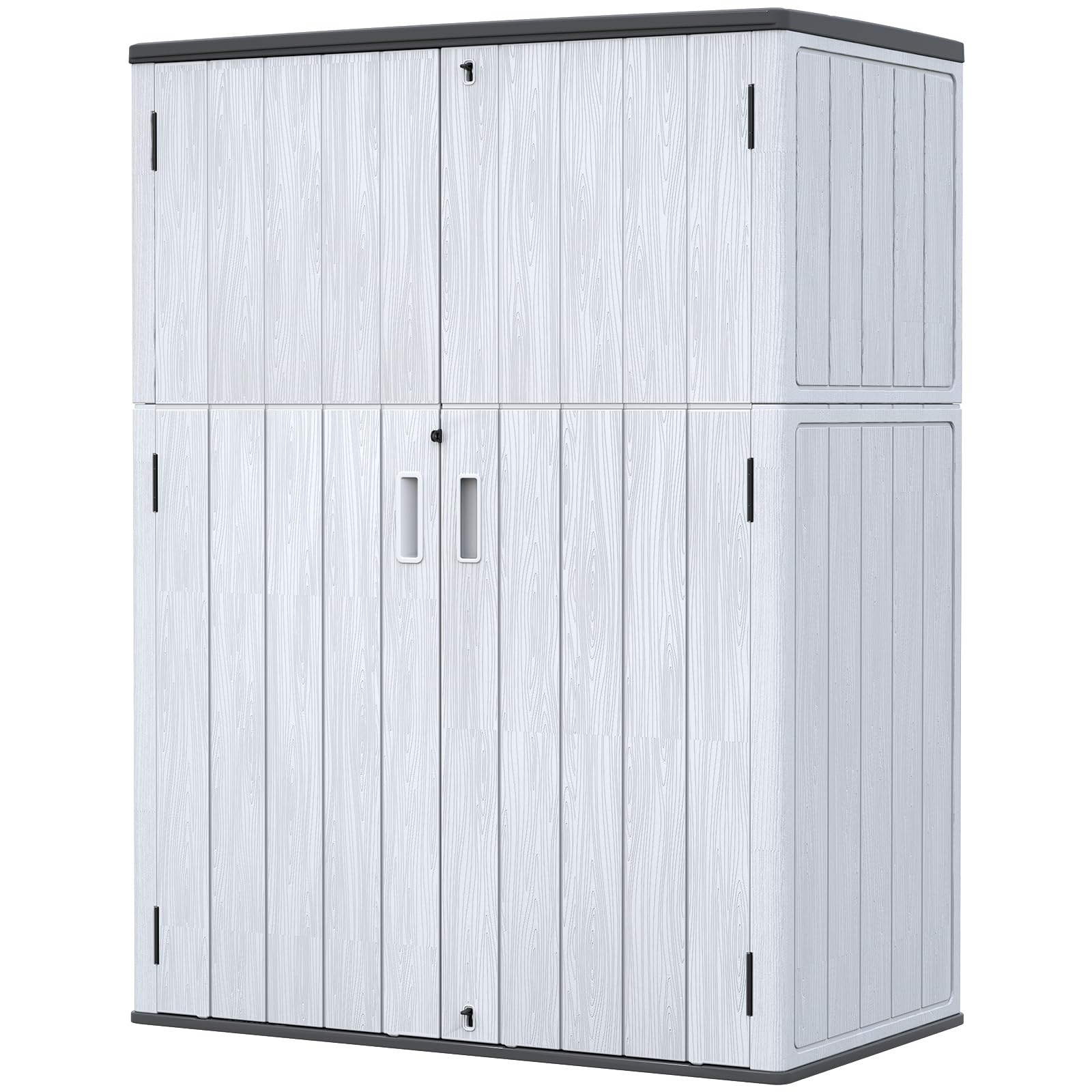 57 Cu.ft Outdoor Storage Cabinet with One Tool Kit