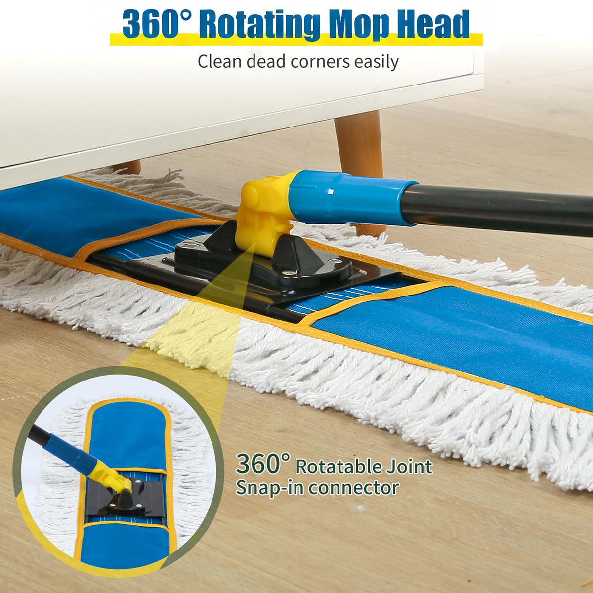 24" Commercial Dust Mop for Floor Cleaning