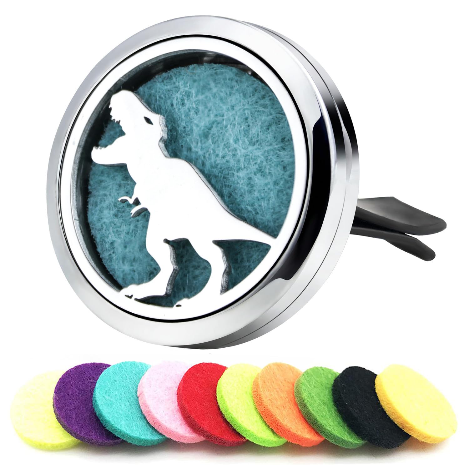 30mm Car Essential Oil Diffuser Vent Clips Air Freshener Vent Clip Aromatherapy Car Accessories 10 Felt Pads for Gift Women (10 Count)