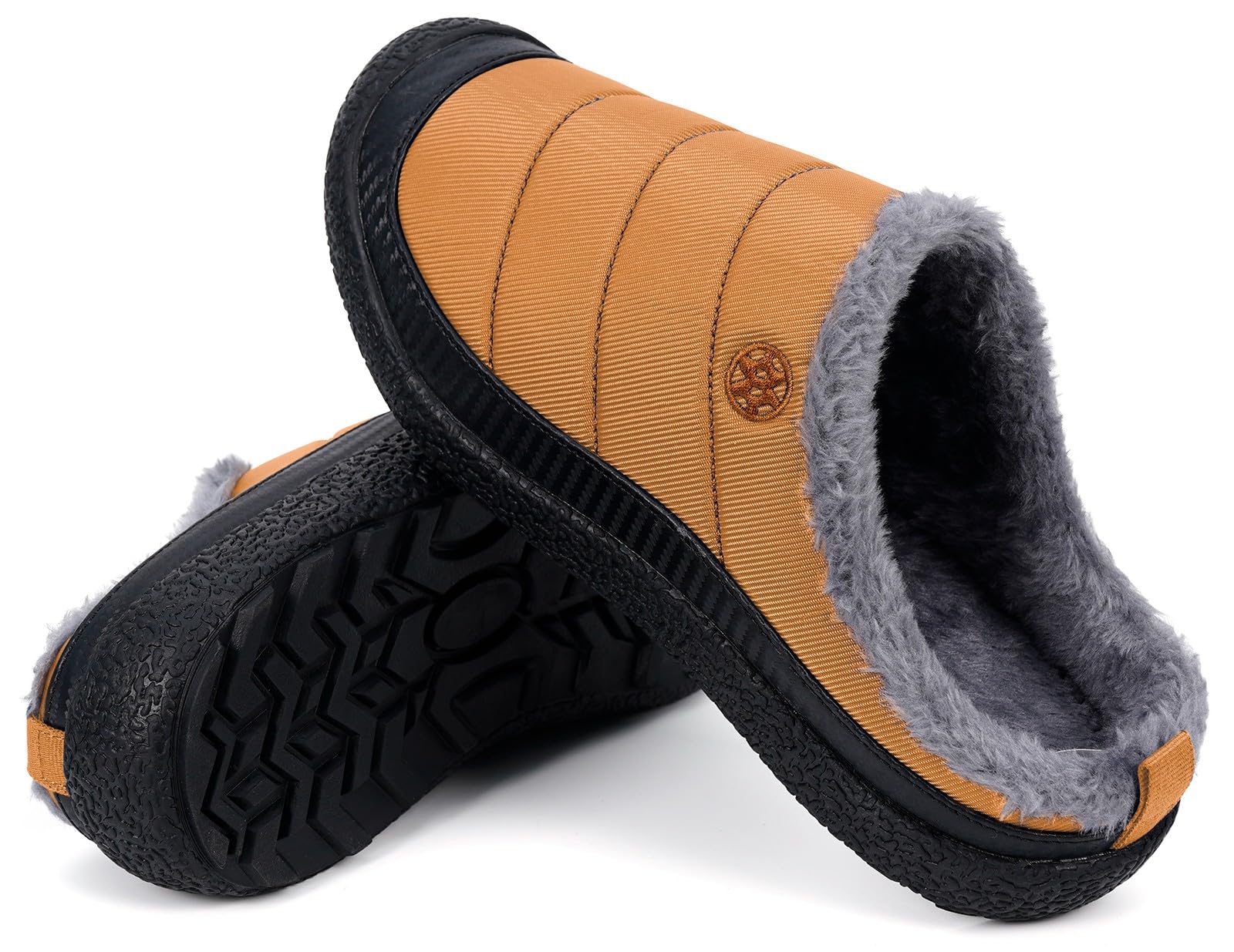 Womens Mens House Slippers Outdoor Winter Shoes Yellow