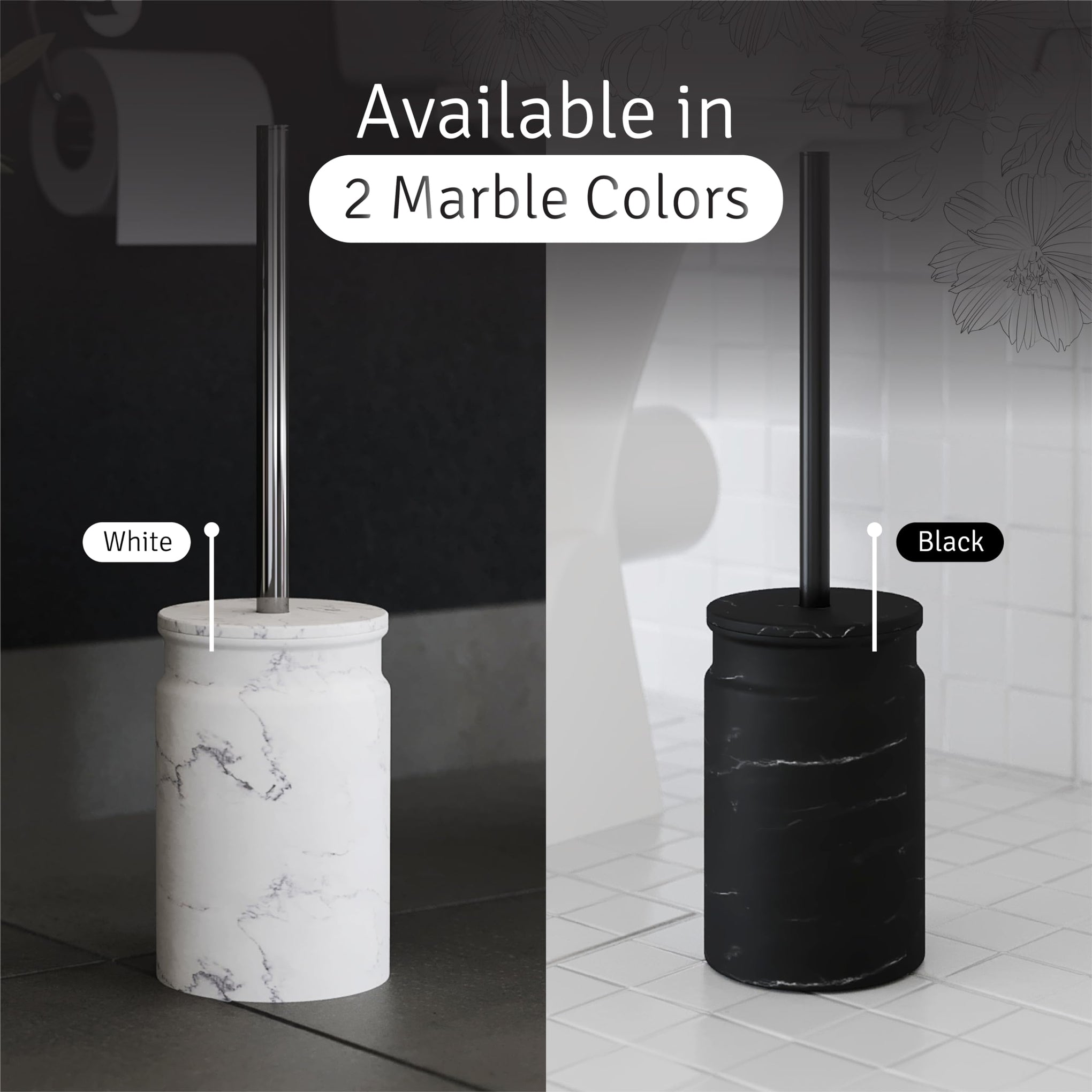 Toilet Brush and Holder Set
