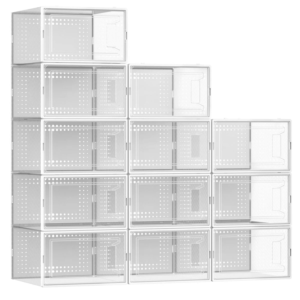 12 Pack XX Large Shoe Storage Organizer for Closet (12 Count)