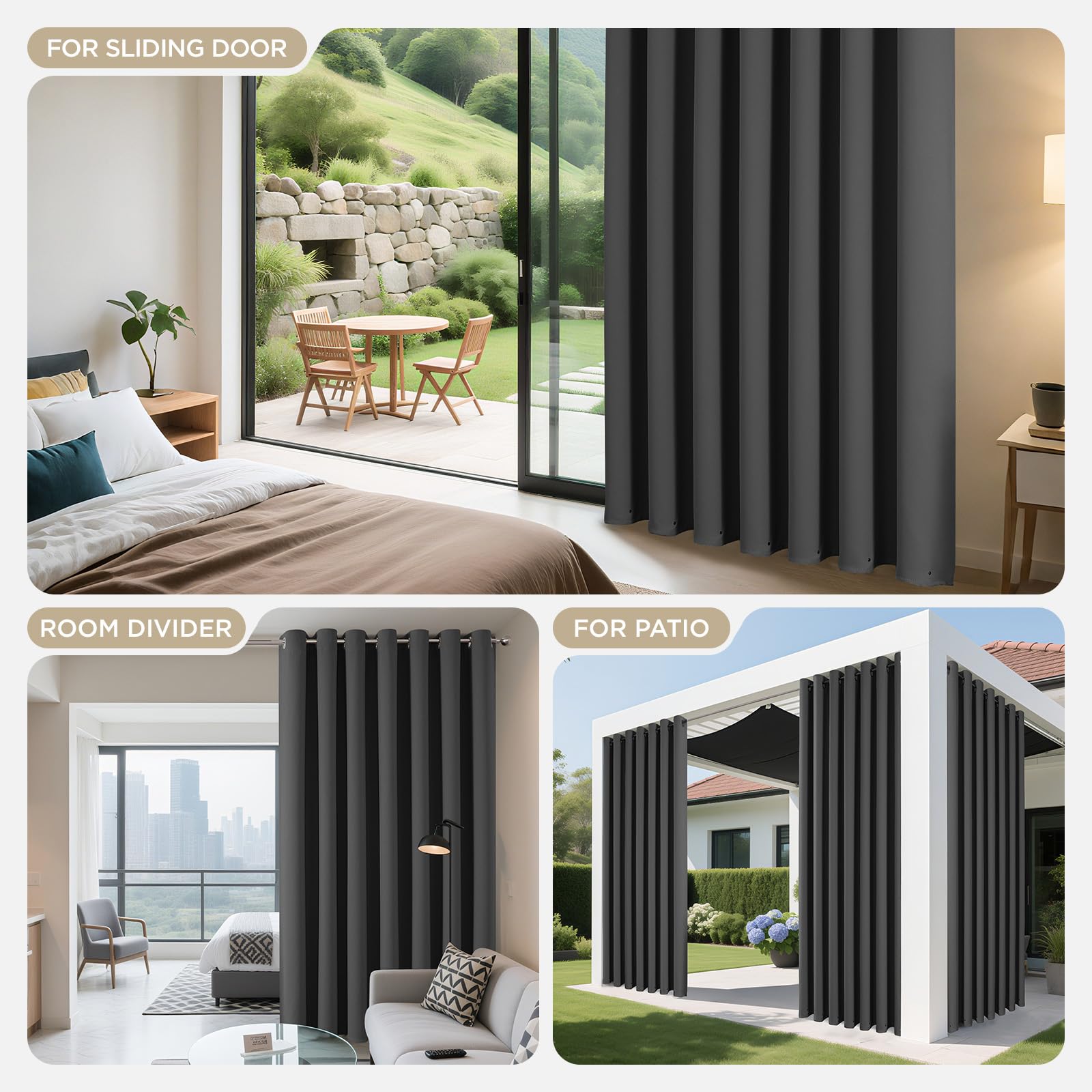 Blackout Patio Sliding Door Curtains