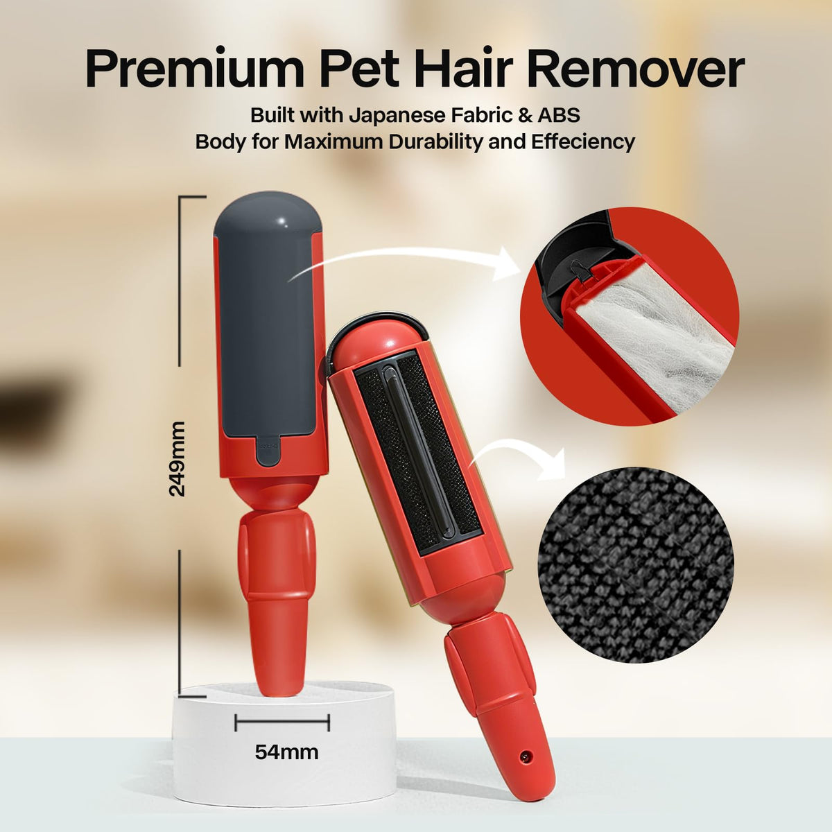 2 Pack Pet Hair Remover for Couch & Carpet