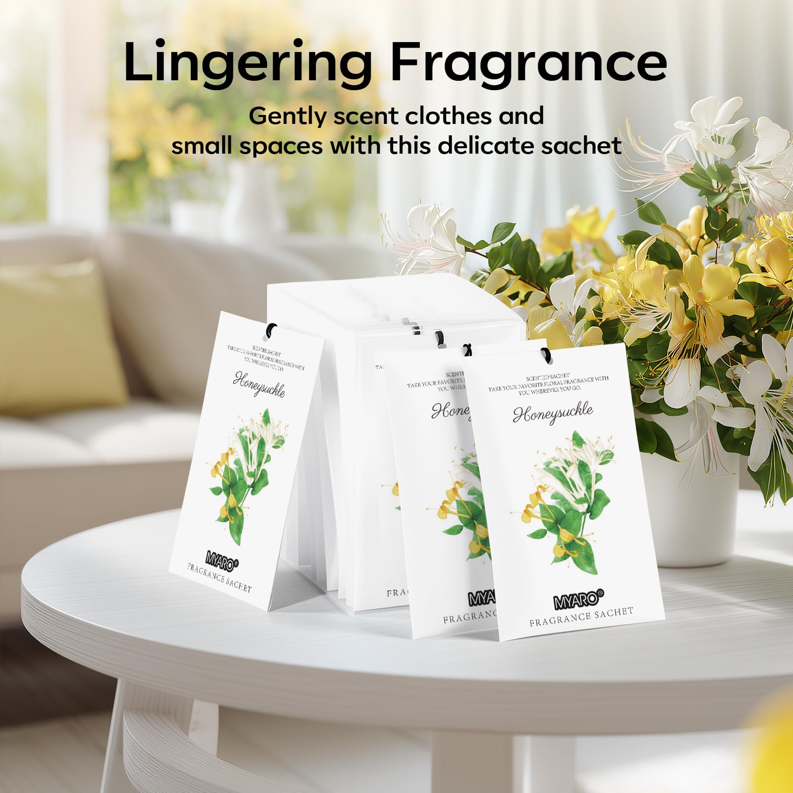 12 Pack Honeysuckle Scented Sachets (12 Count)