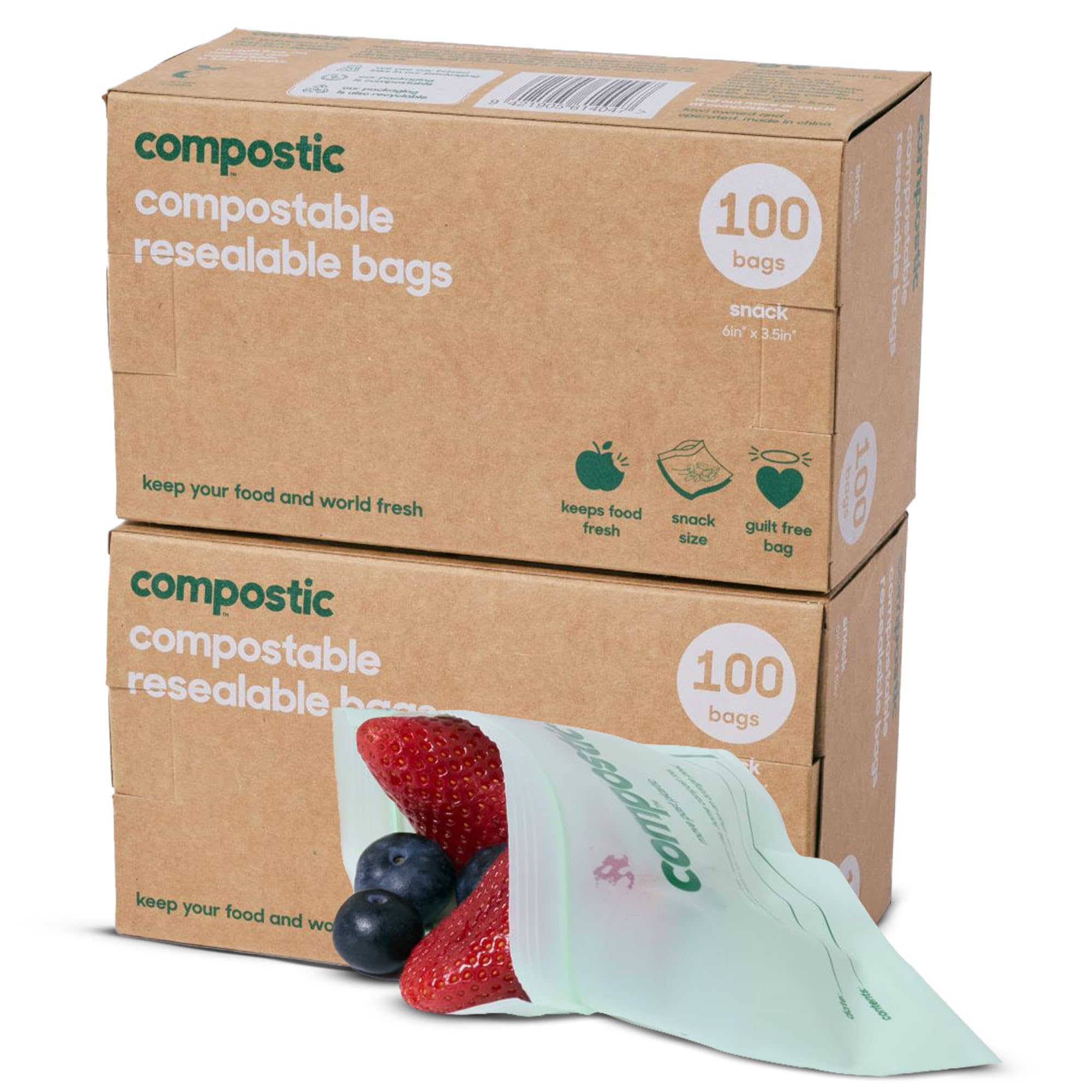 Compostable Snack Bags (200 Count)