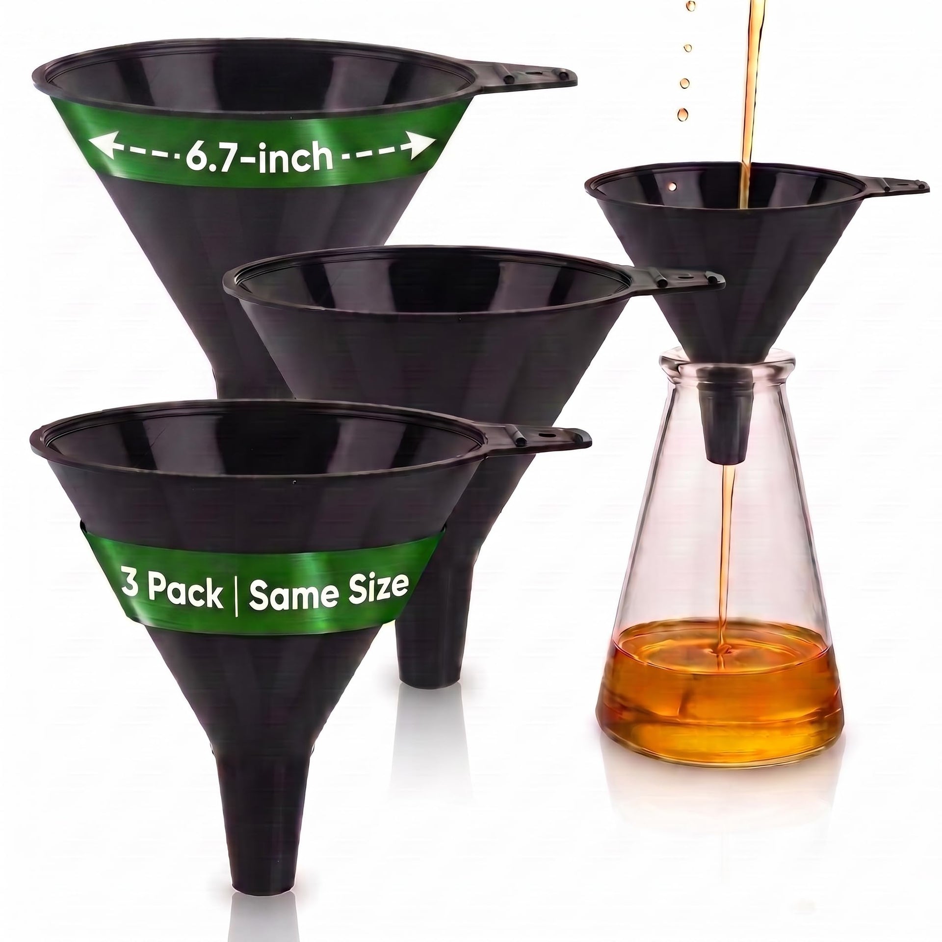 Plastic Funnels 3 Pack (3 Count)