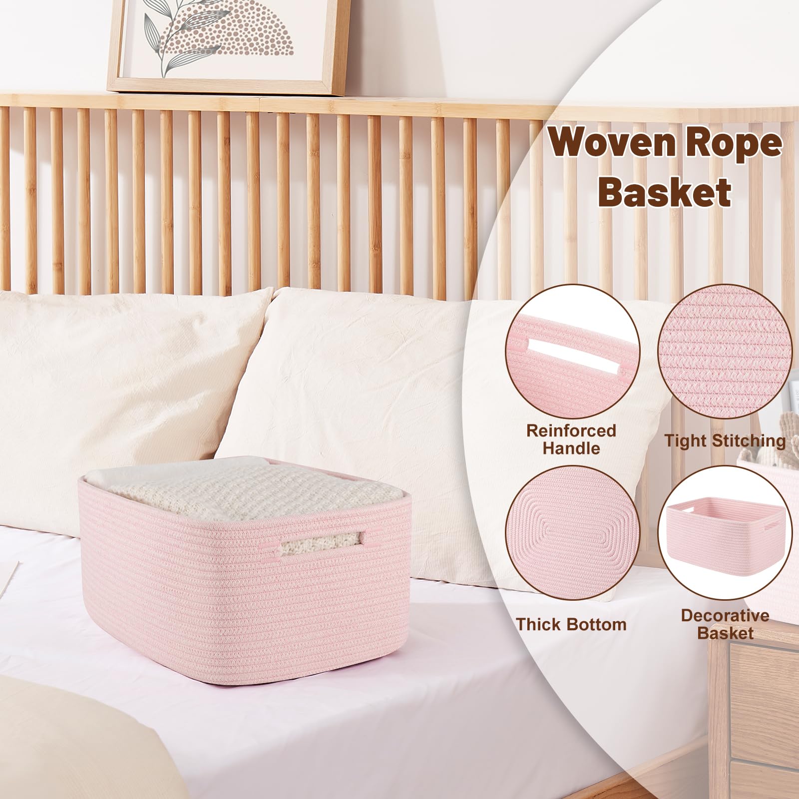 Storage Basket for Shelves (2 Count)