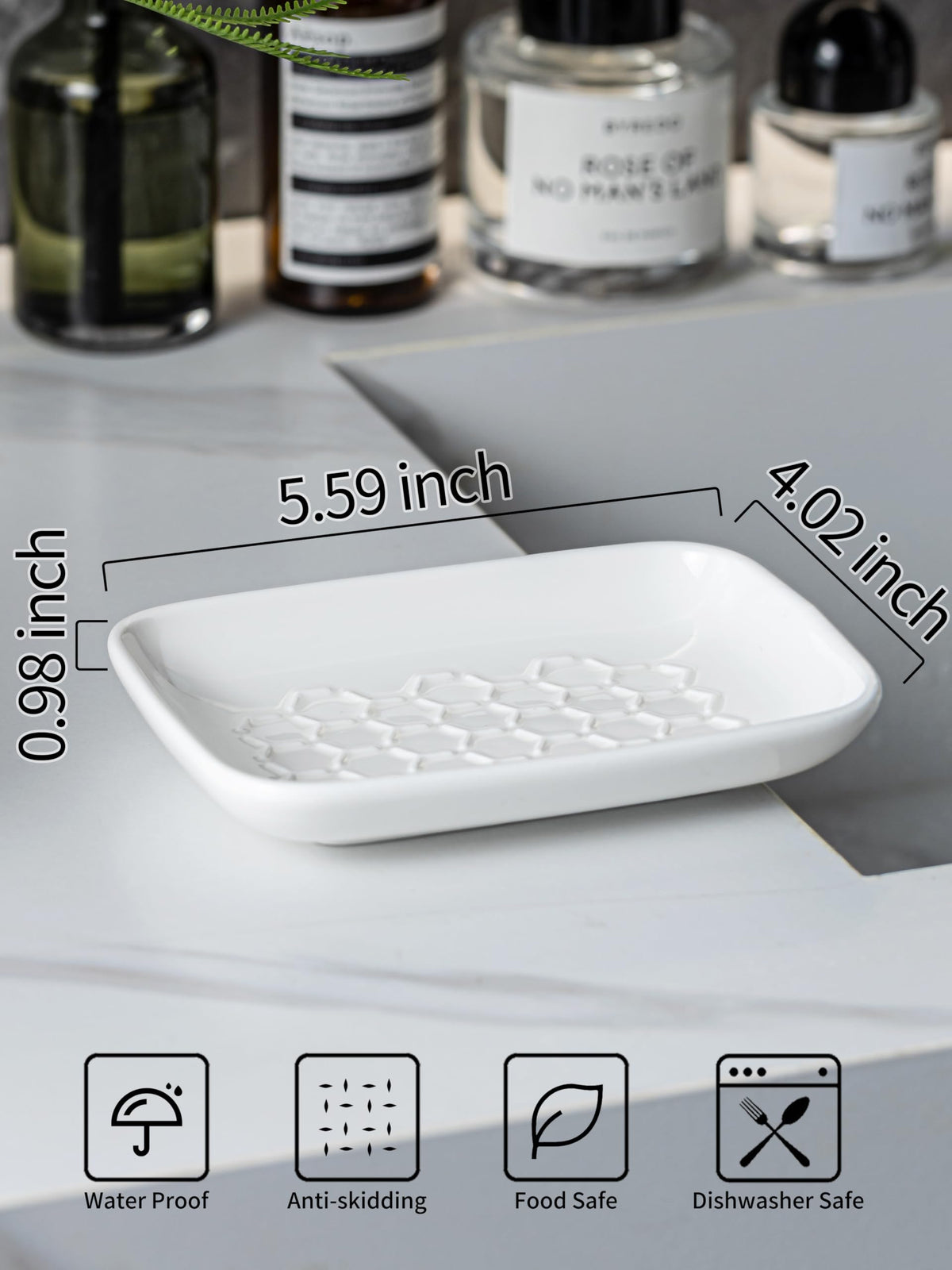 Ceramic Soap Dish for Shower