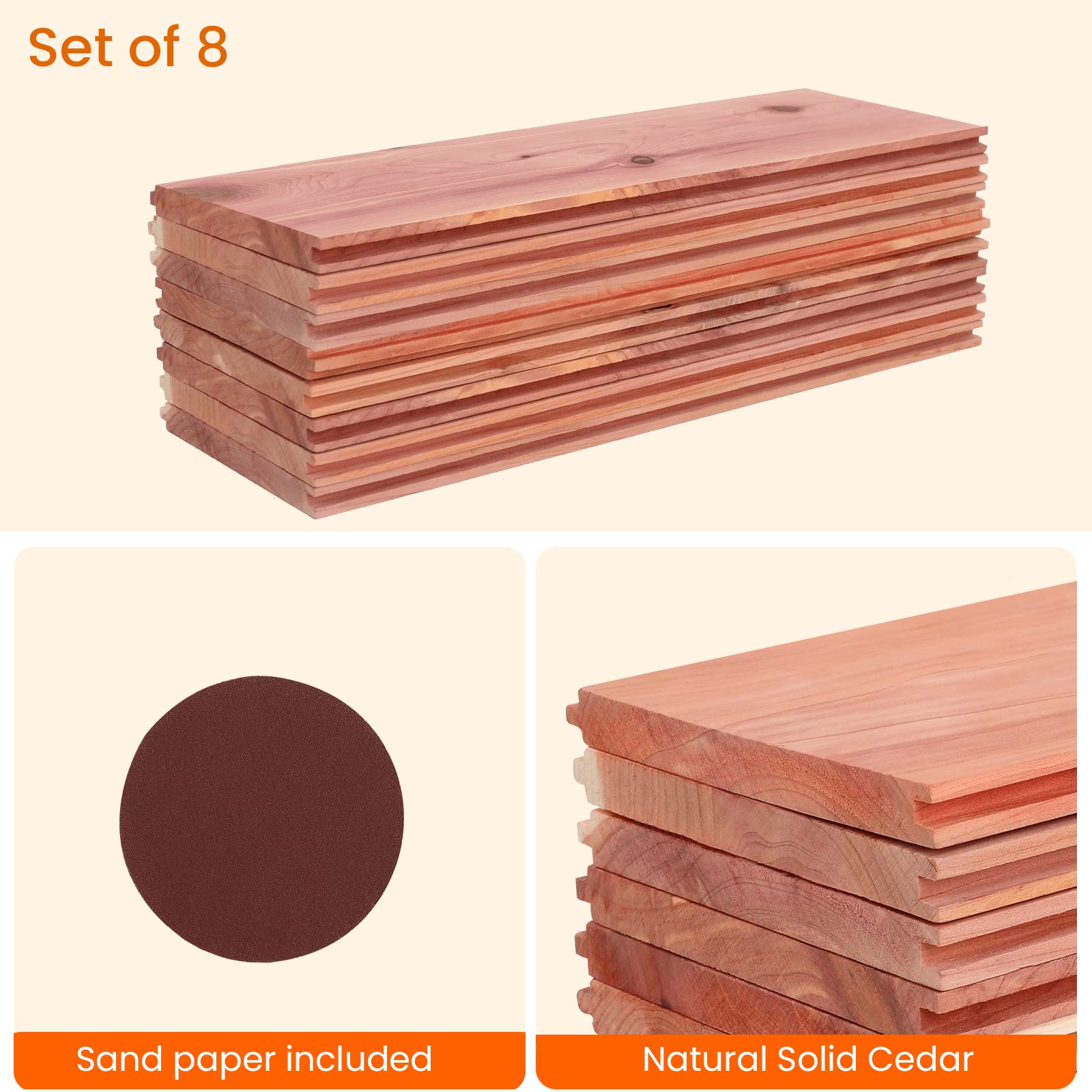 Cedar Closet Liner Planks (2.53 Sq Ft)