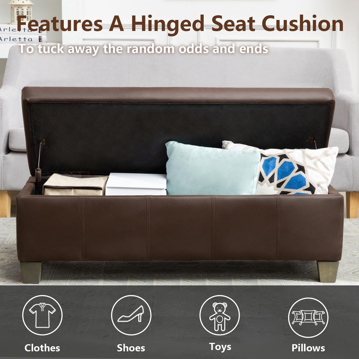 51 Inch Storage Ottoman