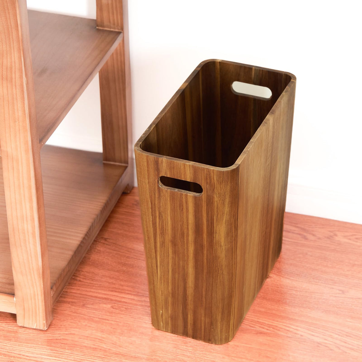 3 Gallons Wooden Wastebaskets