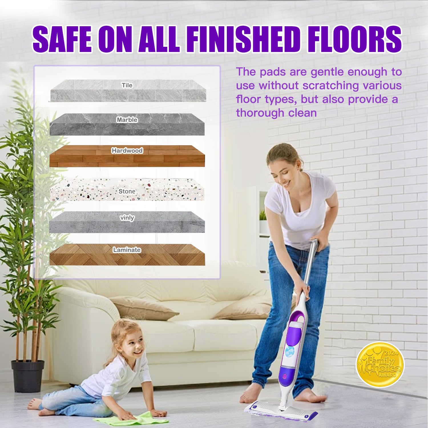 28 Count Thickened Disposable Power Mop Pads Refills for Swiffer PowerMop