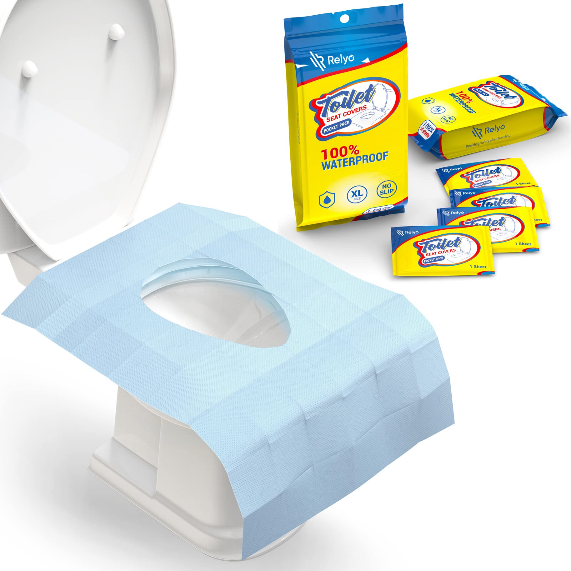 20 Pack XL Disposable Toilet Seat Covers (20 Count)