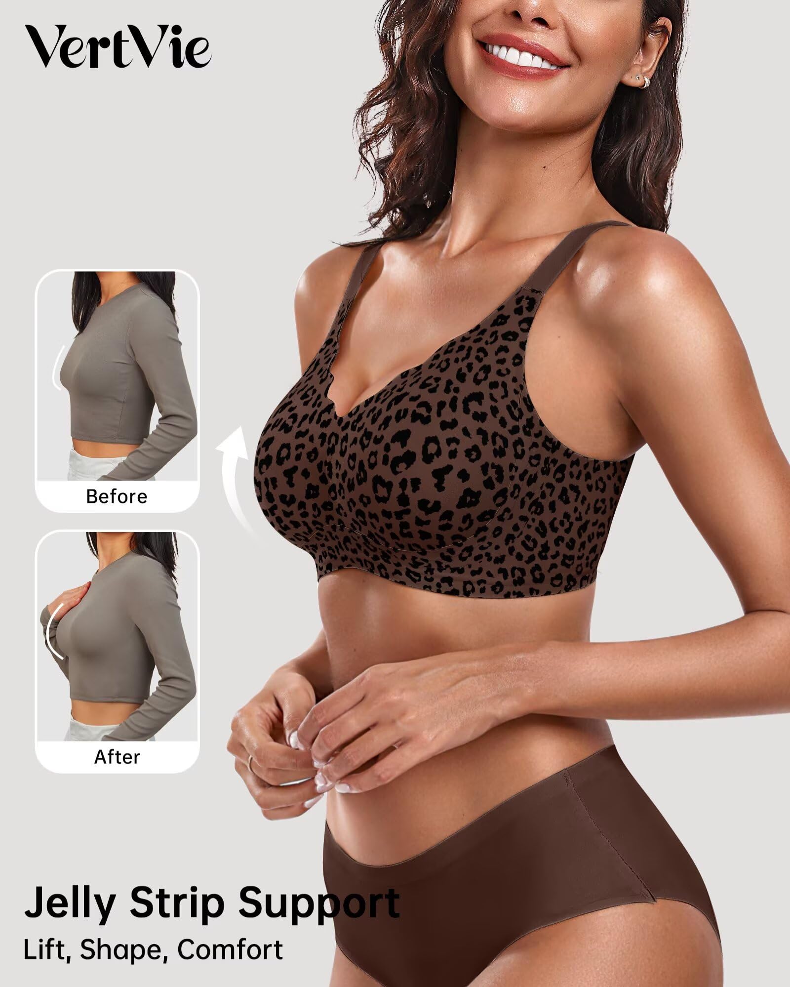 Seamless Jelly Bra No Underwire Supportive Bralette