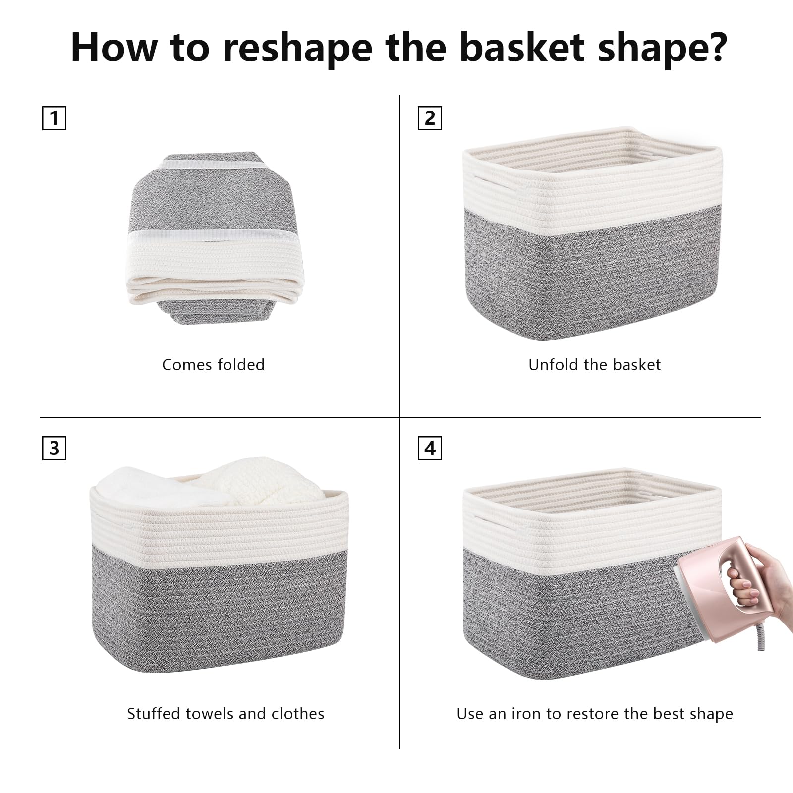 4 Pack Storage Basket (4 Count)