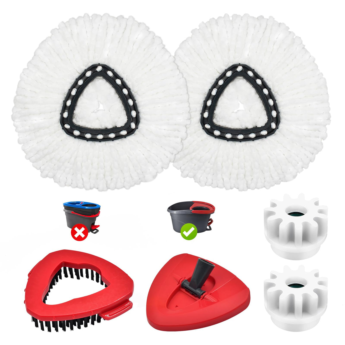 Mop Heads Replacements for Ocedar (6 Count)